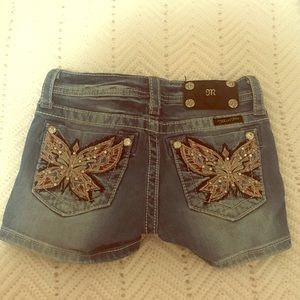 Girls “Miss Me” Jean Shorts size 10
